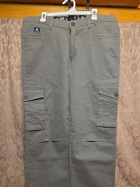G-Star Olive Green Cargo Pants with Button Flap Pockets